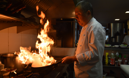 Além da imagem do chef